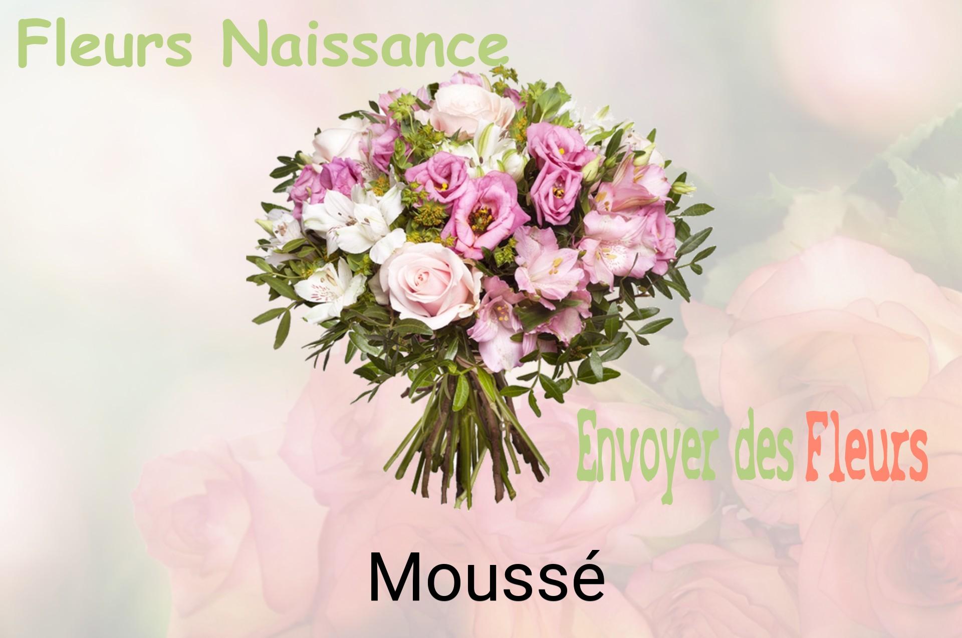 Bouquet de fleurs de naissance livré à Moussé